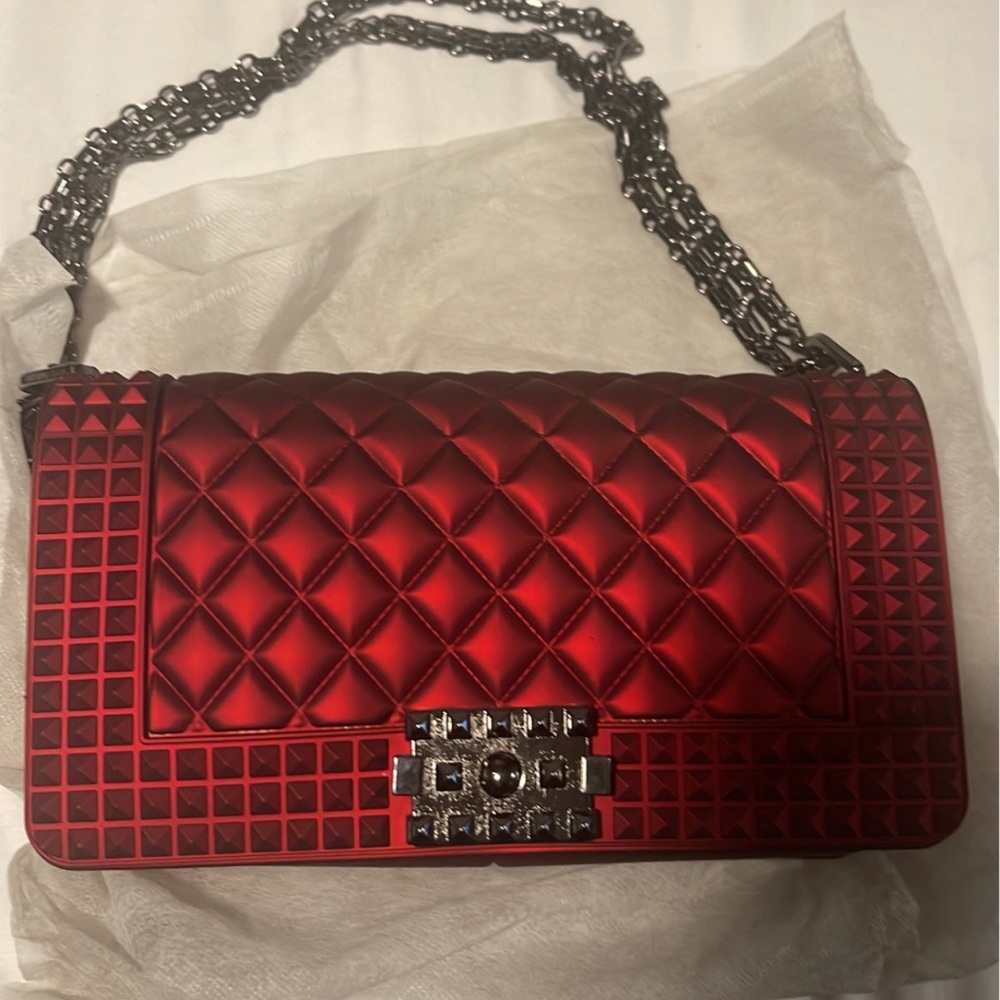 Jelly crossbody beautiful red